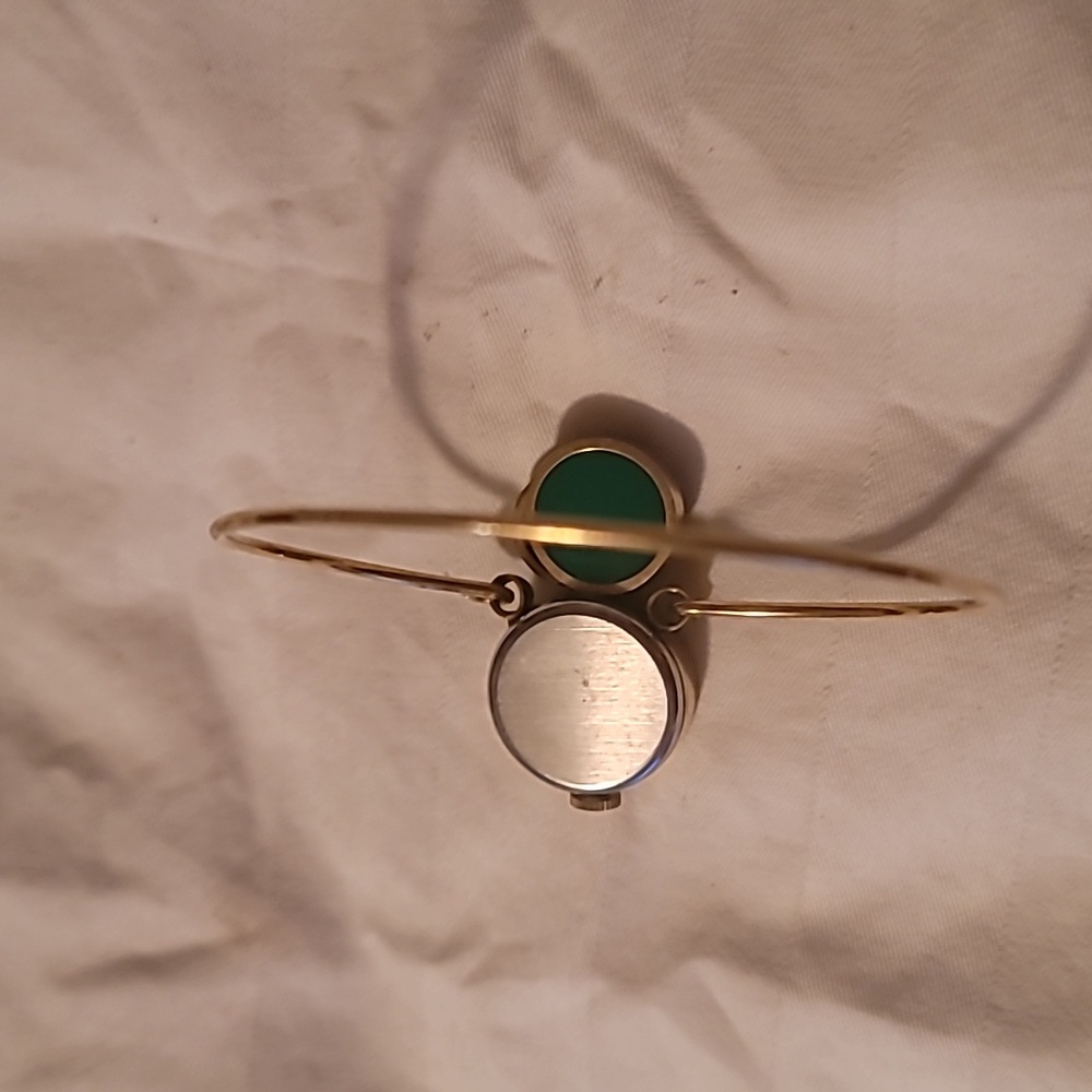 Vintage Modernist Christian Bernard Paris 22K Yellow GP Bangle Bracelet‎ Watch - Picture 3 of 6